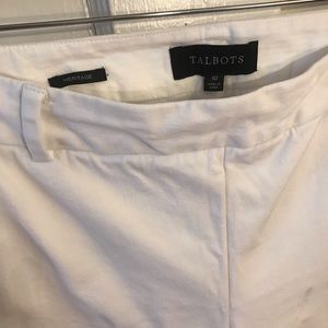 Talbots size 10 white Heritage pants